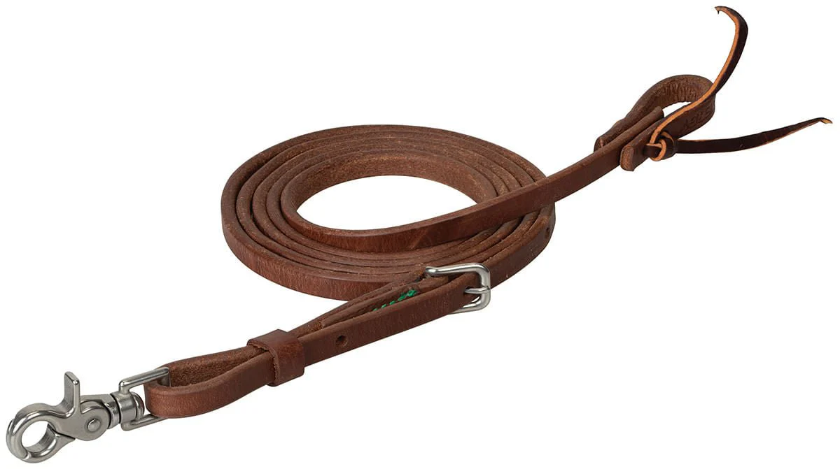 Smarty x Synergy Heavy Harness Leather Roper Rein - Healthber