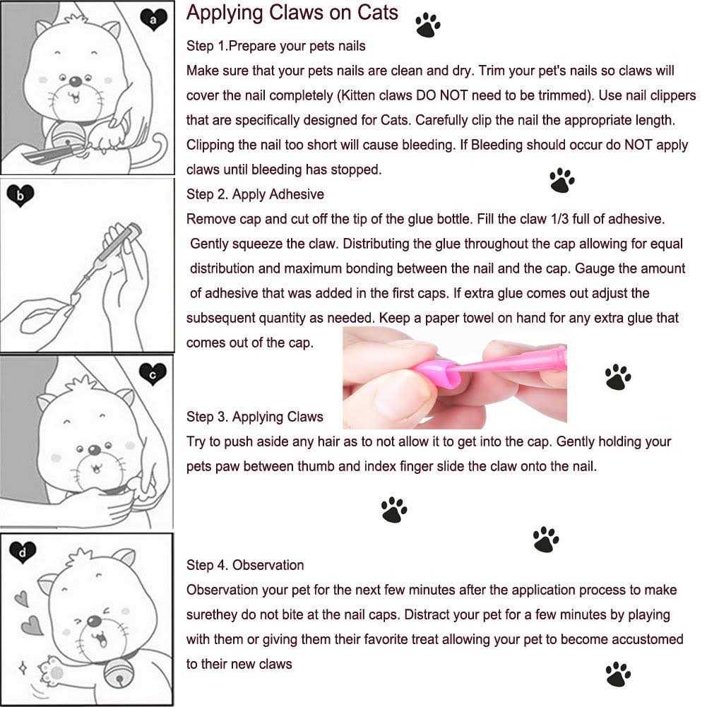 JOYJULY Soft Cat Kitty Caps Claws Paws - Healthber