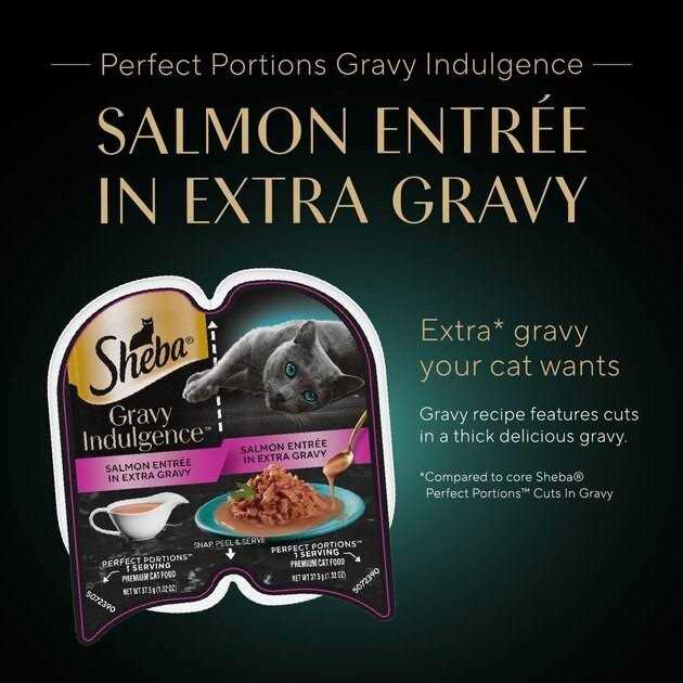 SHEBA PERFECT PORTIONS Gravy INDULGENCE Adult Wet Cat Food - Healthber
