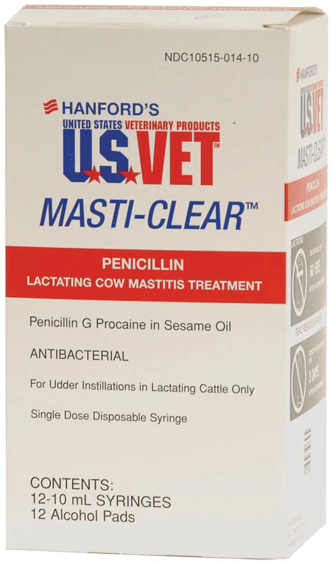 Masti-Clear, 10 mL Syringes, Box of 12 - Healthber