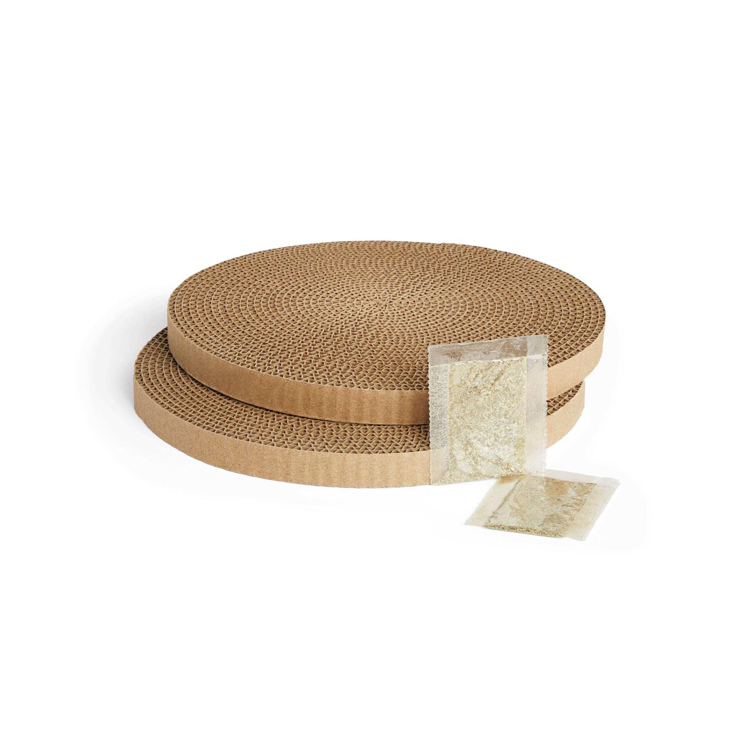 Leaps & Bounds Cardboard Scratch Pad Replacement Cat Toy - Healthber