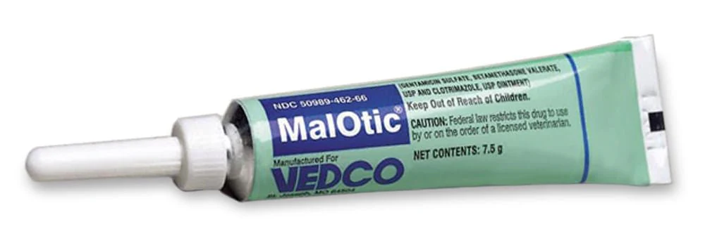 Rx MalOtic (gentamicin-betamethasone-clotrimazole) Ointment for Dogs - Healthber