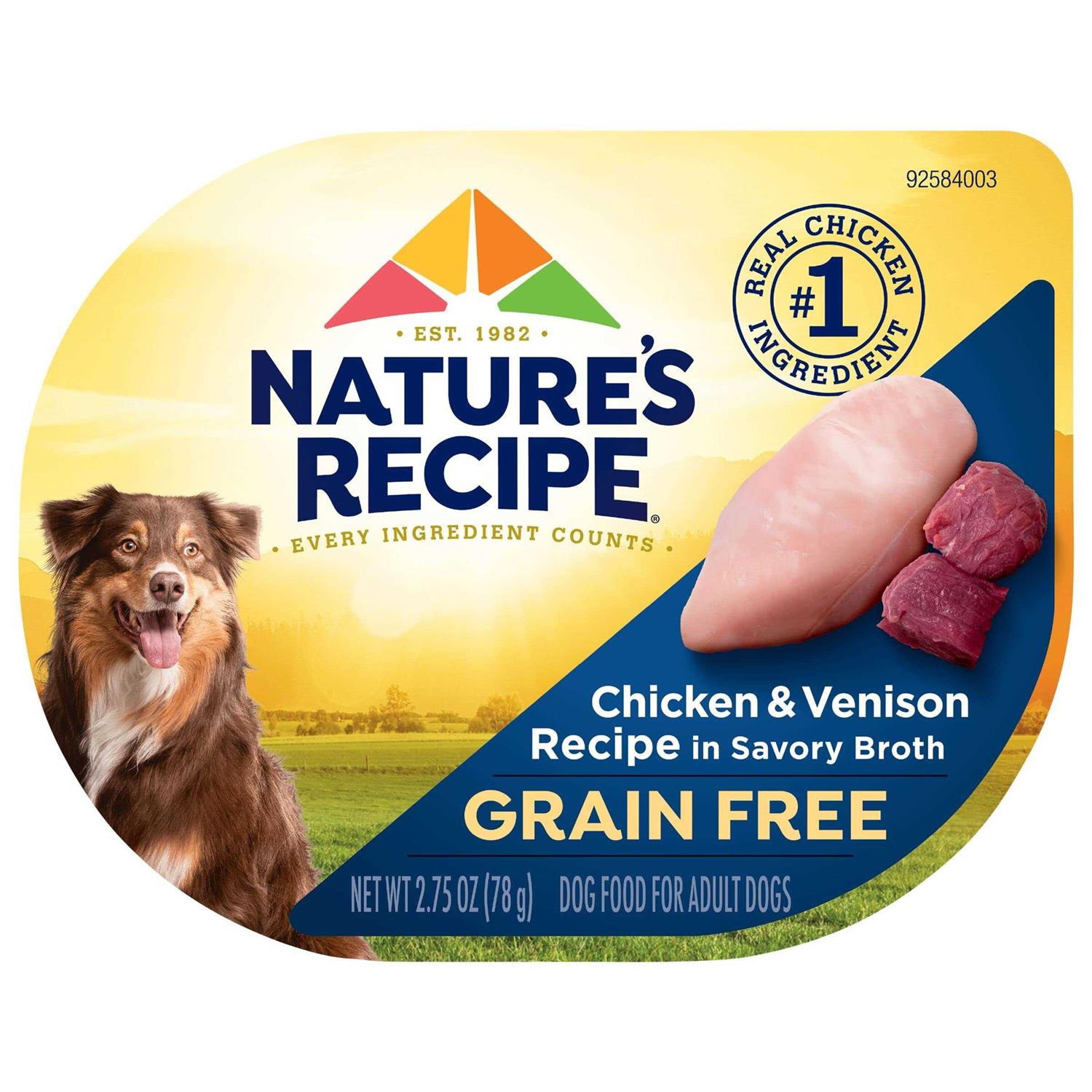 Nature’s Recipe Grain Free Chicken Recipe Broth Wet Dog Food - Healthber