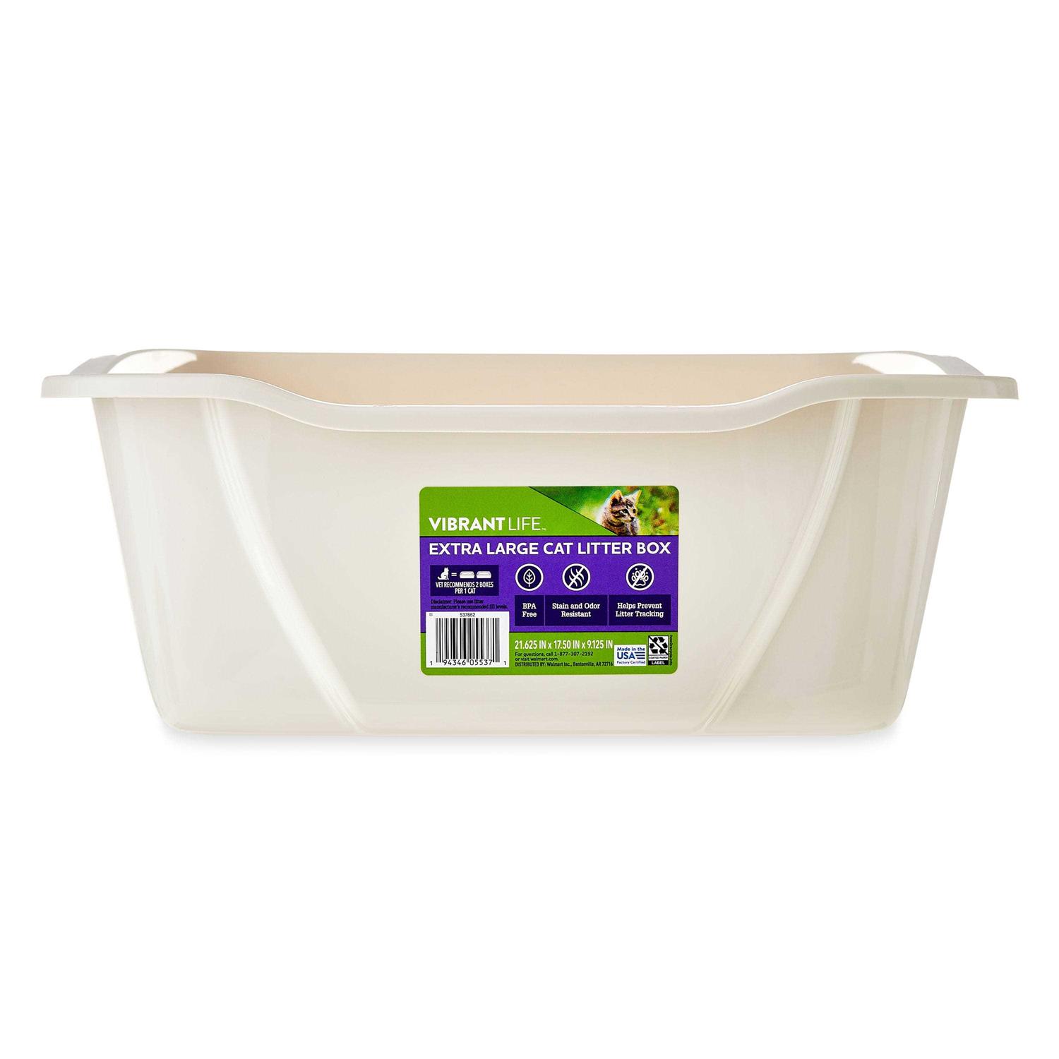 Vibrant Life Extra Large Cat Litter Box - Healthber