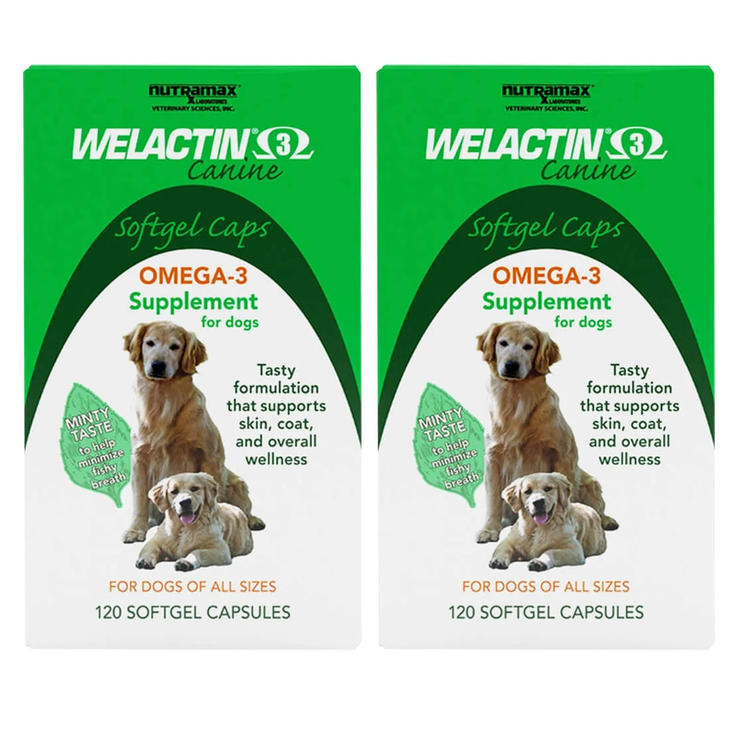 Nutramax Welactin Canine Softgels, 120 count - Healthber
