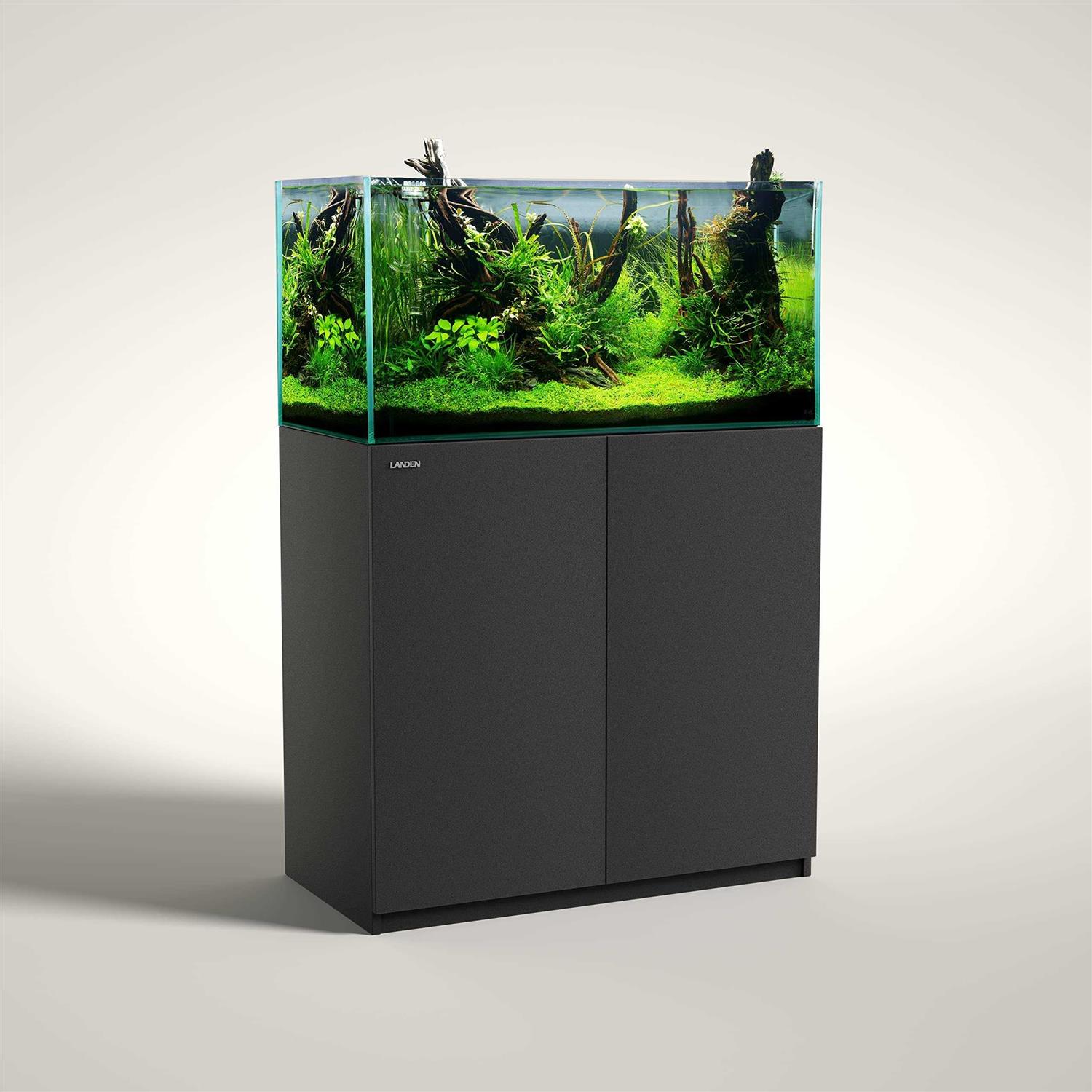 LANDEN Aquarium Stand and cabinet, for up Tank,Fish Tank, Nano Foam Leveling Mat Included, contemporary and Simple Design - Healthber
