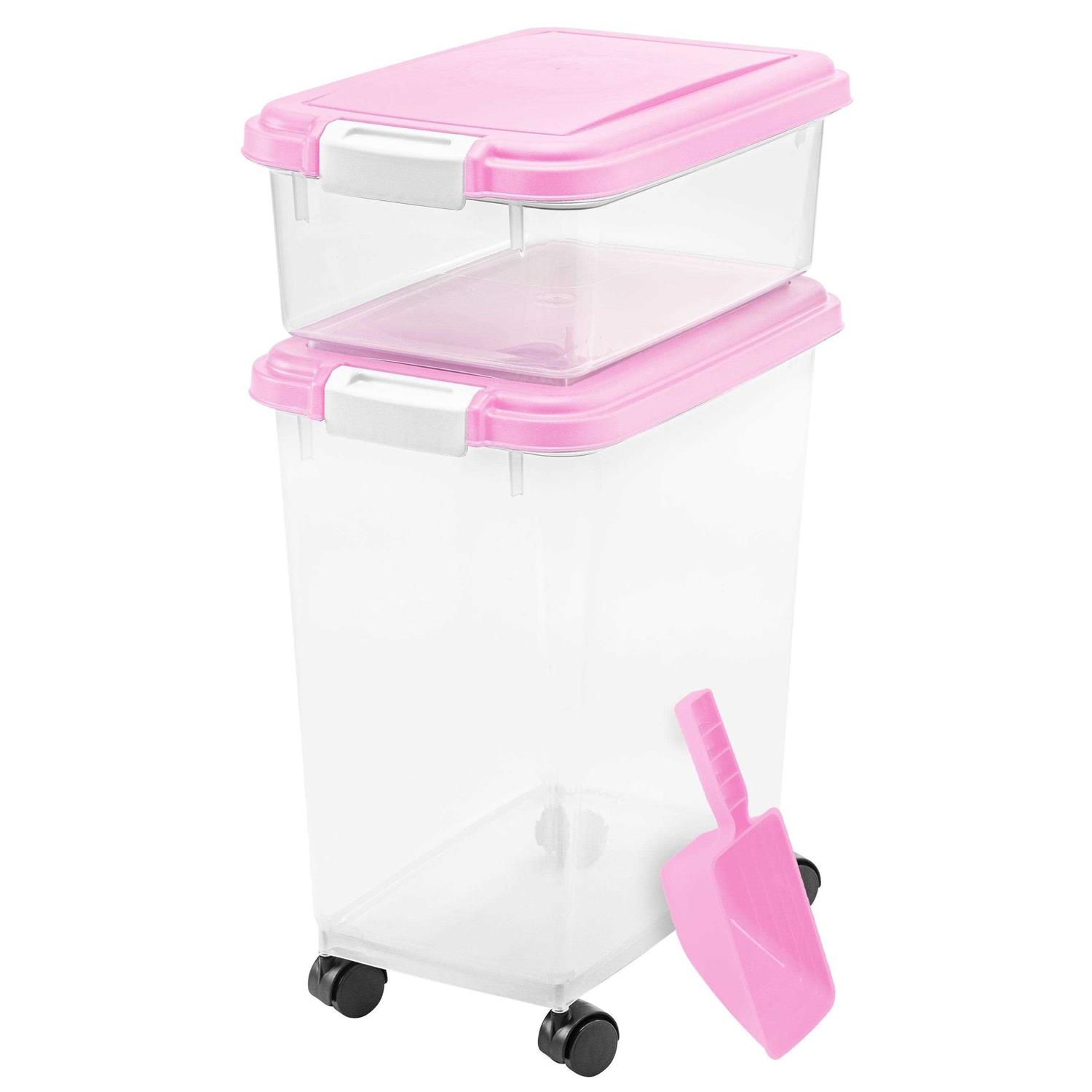 Iris USA 3 Piece Airtight Pet Food Storage Container Combo - Healthber