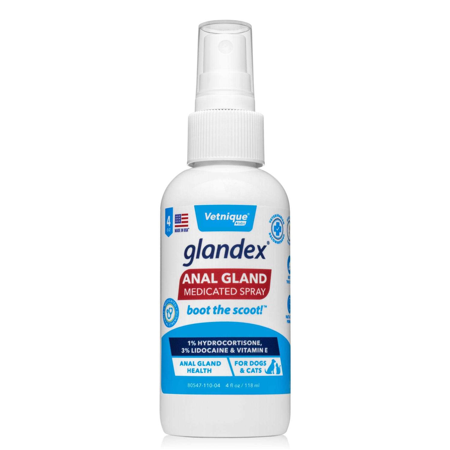 Glandex Medicated Anal Gland Spray for Dogs & Cats - Healthber