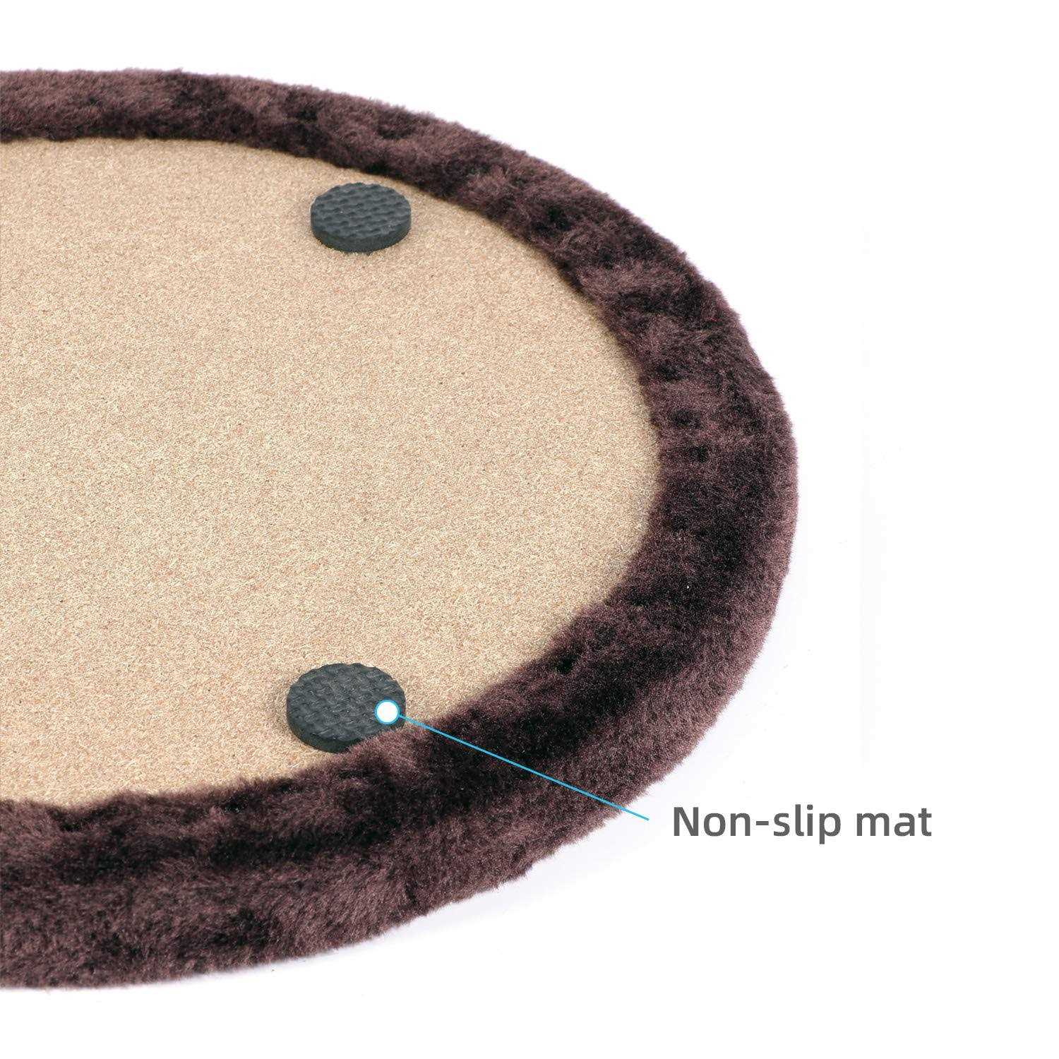 Happi N Pets Original Cat Arch Self Groomer Massager, Cat Grooming Brush With Sturdy Cat Scratching Pad and Catnip Toy - Healthber