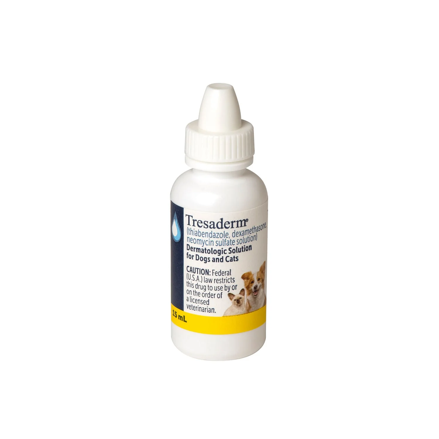 Rx Tresaderm (thiabendazole, dexamethasone, neomycin sulfate solution) Dermatologic Solution for Dogs & Cats - Healthber