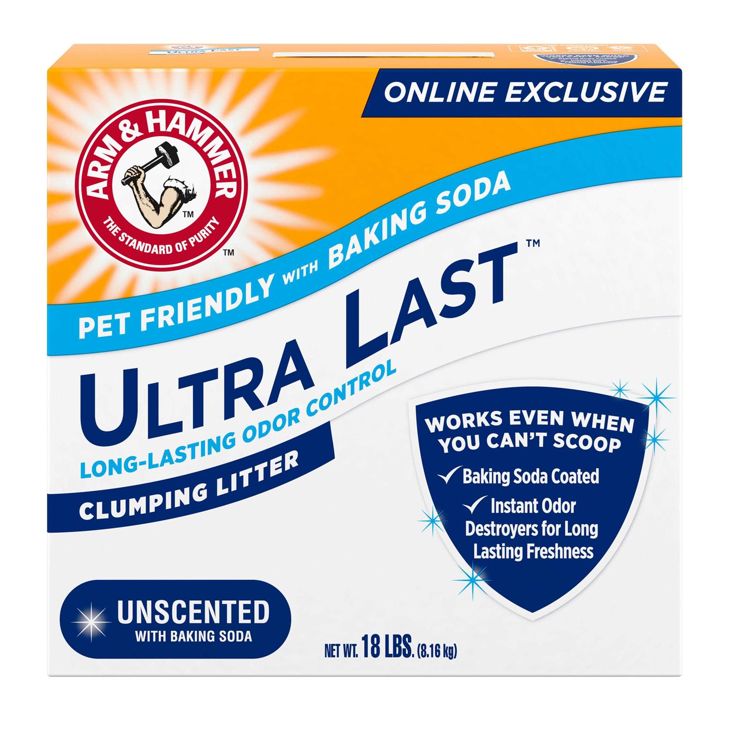 Arm & Hammer Arm Hammer Ultra Last Unscented Clumping Cat Litter - Healthber