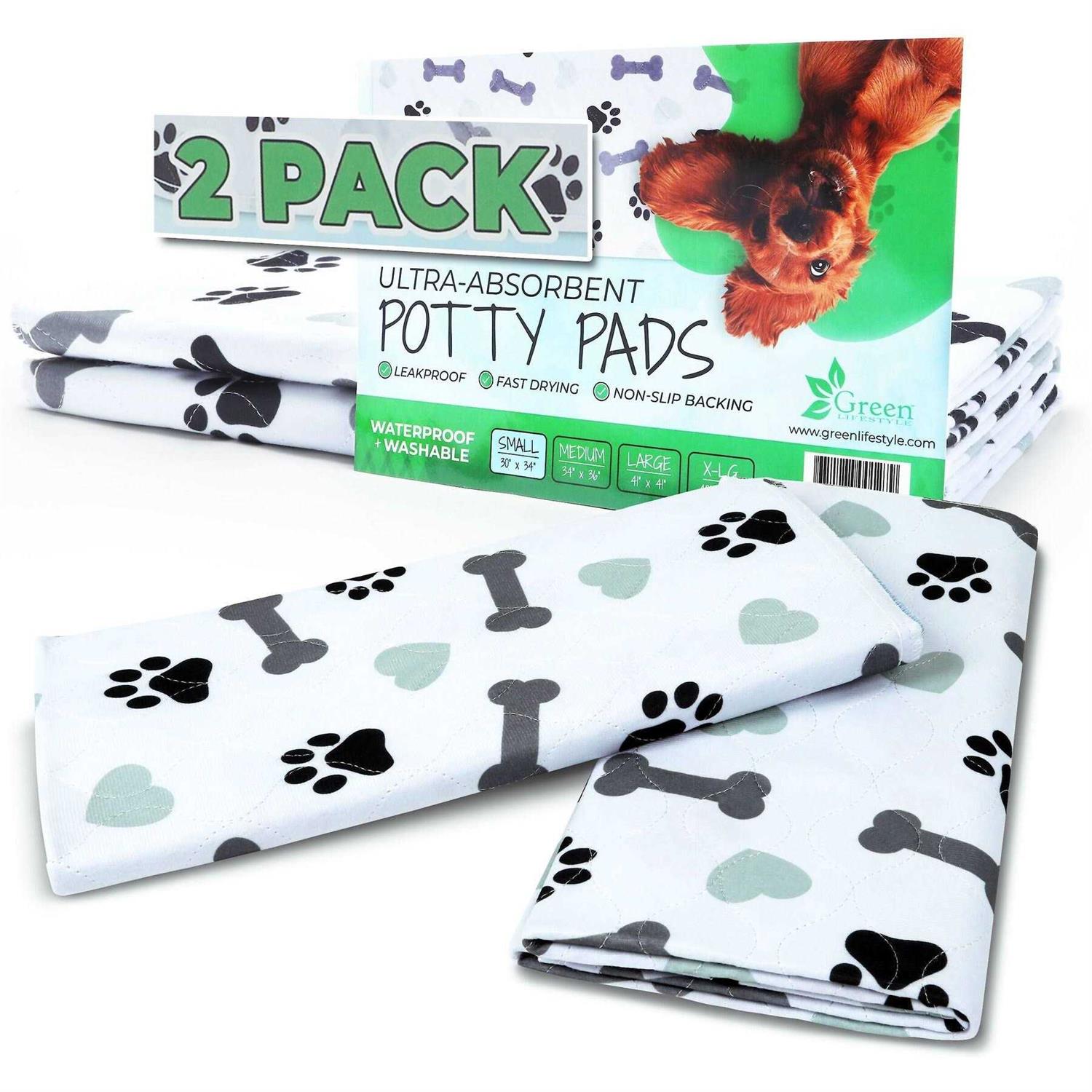 Green Lifestyle Washable Pee Pads for Dogs Highly Absorbent - Healthber