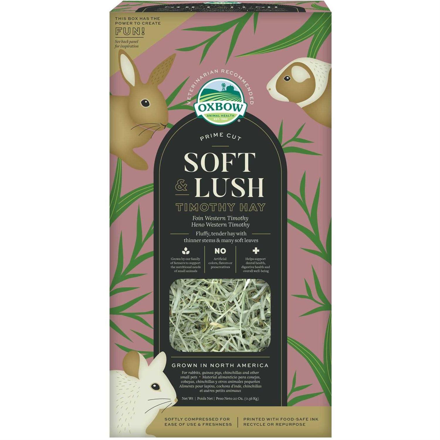 Oxbow Prime Cut Soft & Lush Timothy Hay Small Pet Food - Healthber
