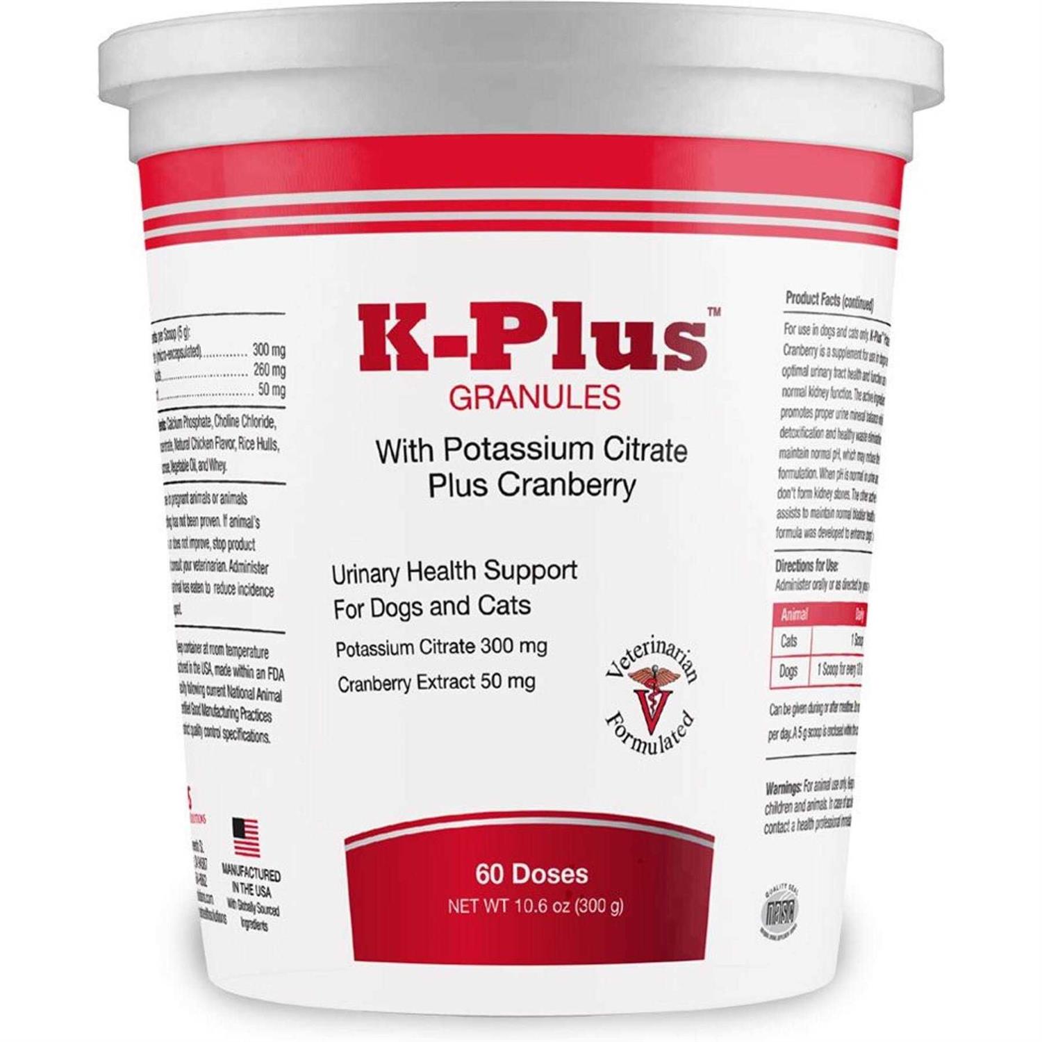 K-Plus Potassium Citrate Plus Cranberry Granules - Healthber