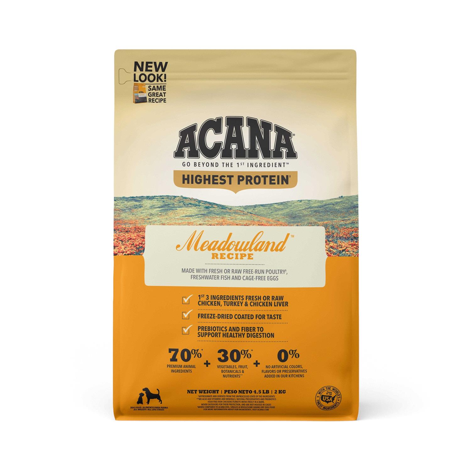 Acana Regionals Meadowland Dry Dog Food - Healthber