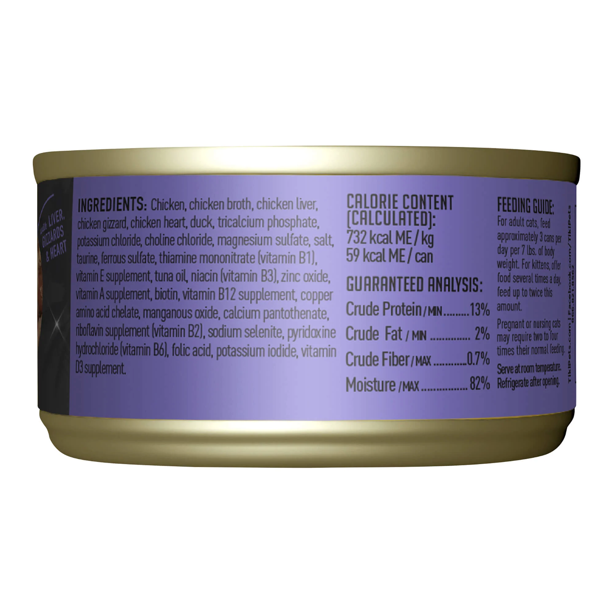 Tiki Cat After Dark Wet Cat Food, Chicken & Duck - Healthber