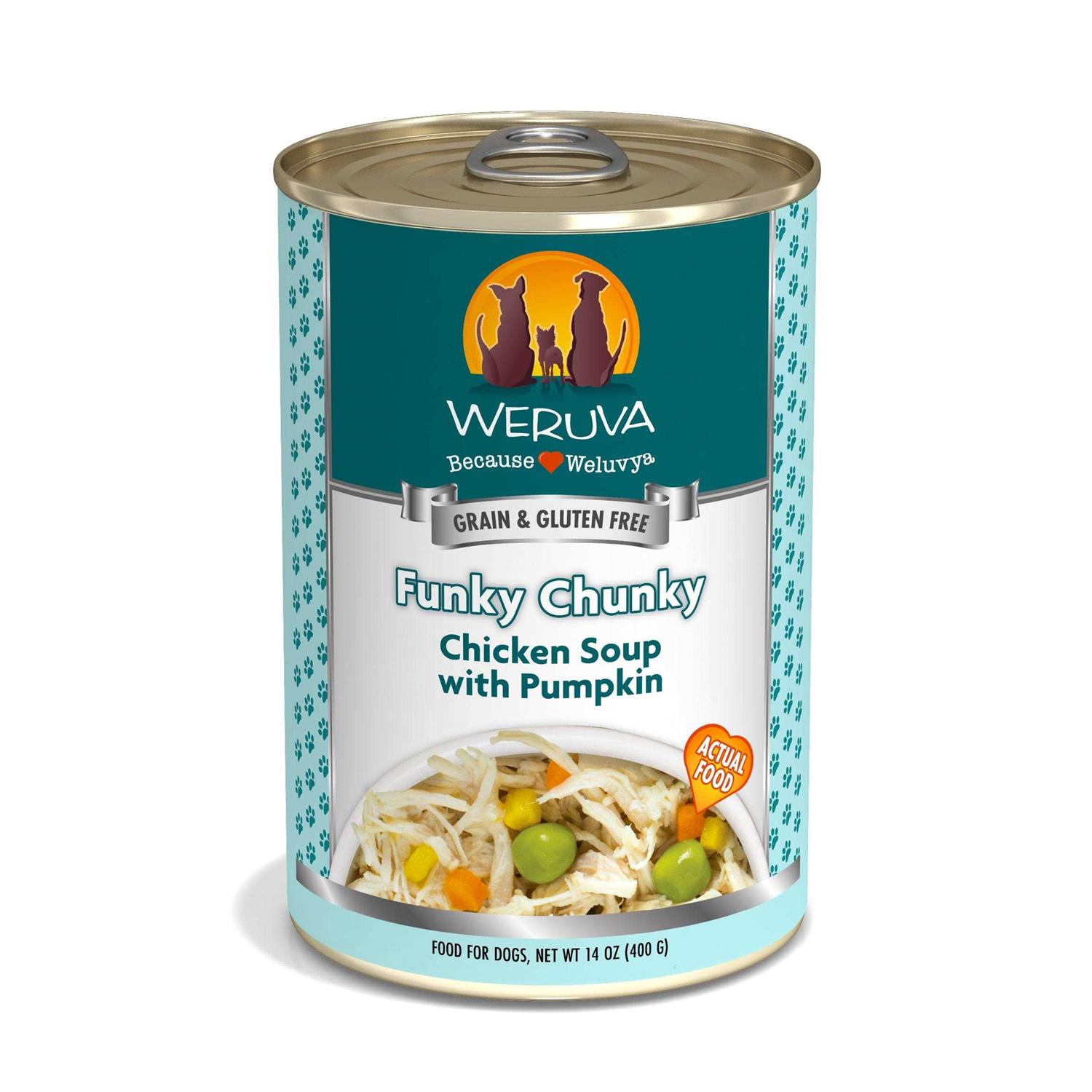Weruva Funky Chunky Chicken Soup Canned Dog Food - Healthber