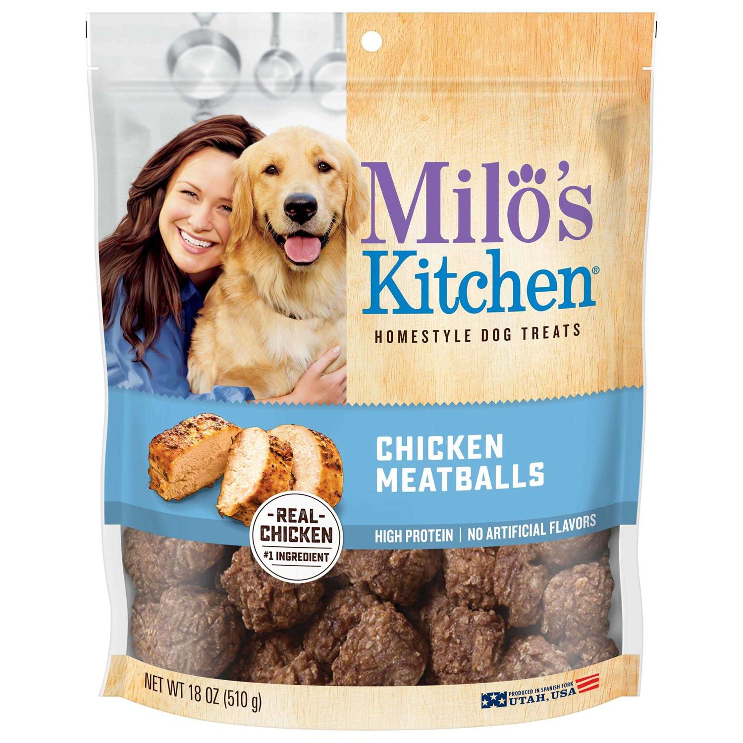 Milo’s Kitchen Chicken Meatballs Dog Treats - Healthber