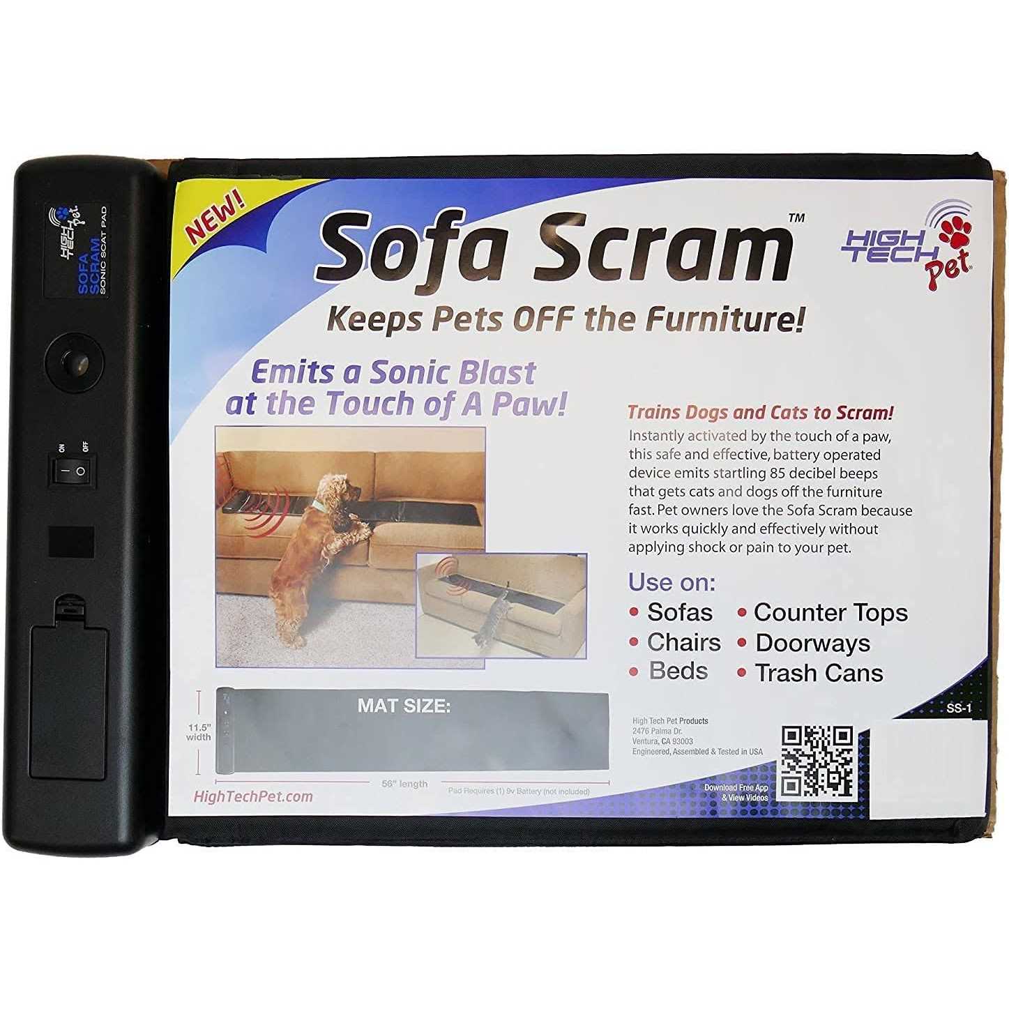 High Tech Pet Sofa Scram Dog Cat Repellent - Healthber
