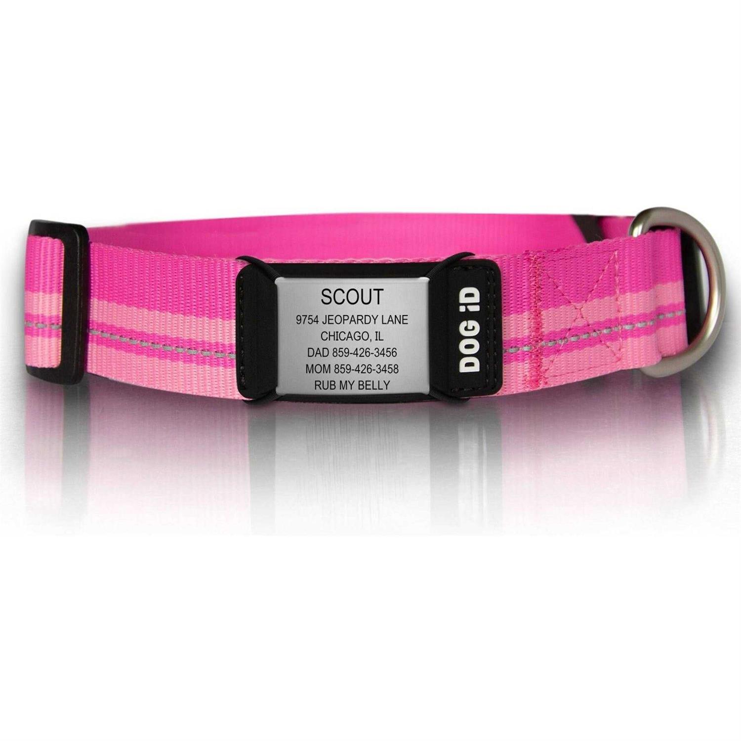 Road ID The Rock Solid Personalized ID Tag Dog Collar - Healthber