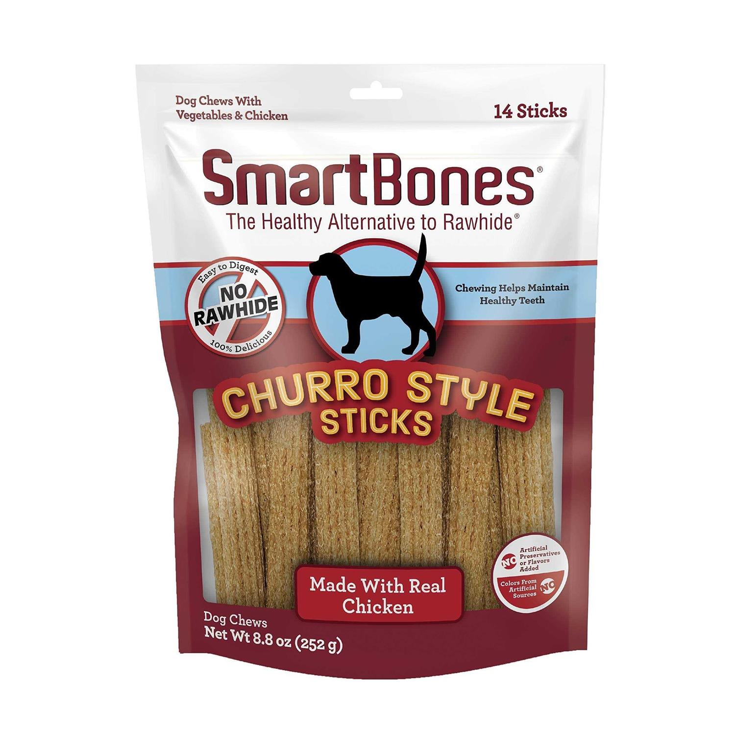 SmartBones Churro Style Sticks 14 Count - Healthber