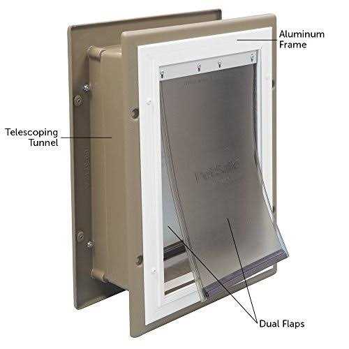 PetSafe Wall Entry Aluminum Pet Door - Healthber