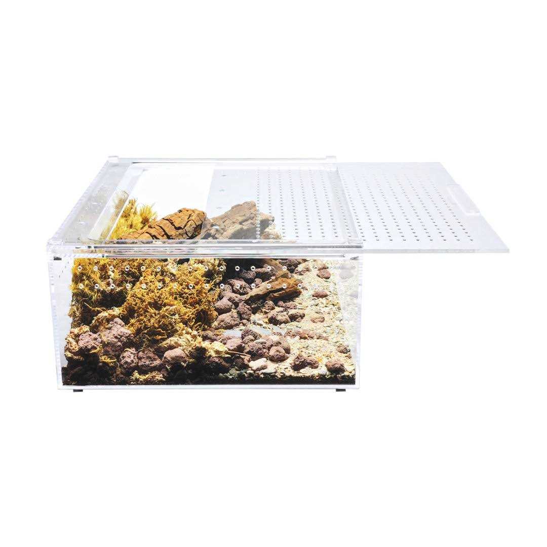 HerpCult Acrylic Terrarium Extra Large Flat YKL40A - Healthber