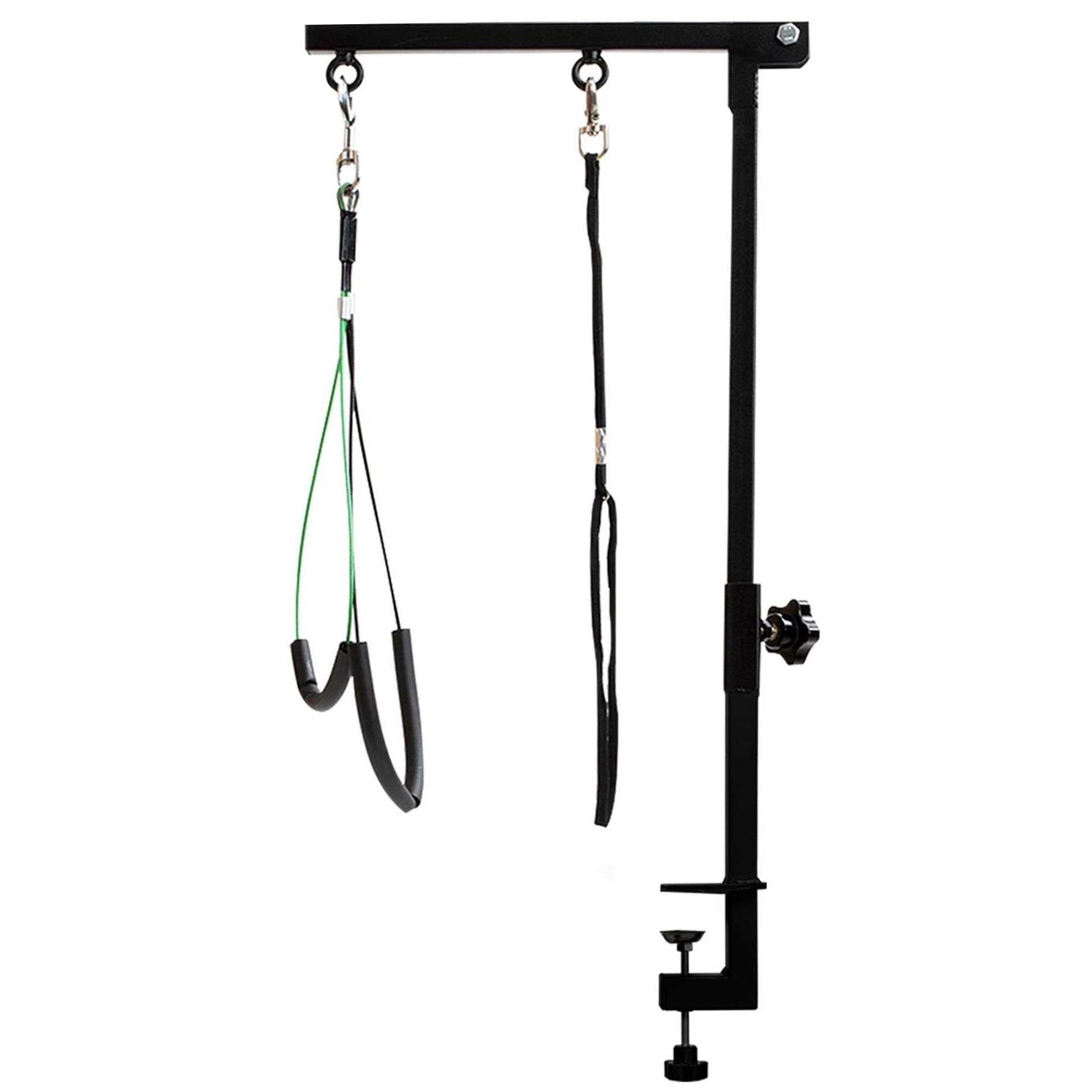 Breeze Touch Dog Grooming Table Arm 35 Dog Grooming Stand with Clamp and Post - Healthber