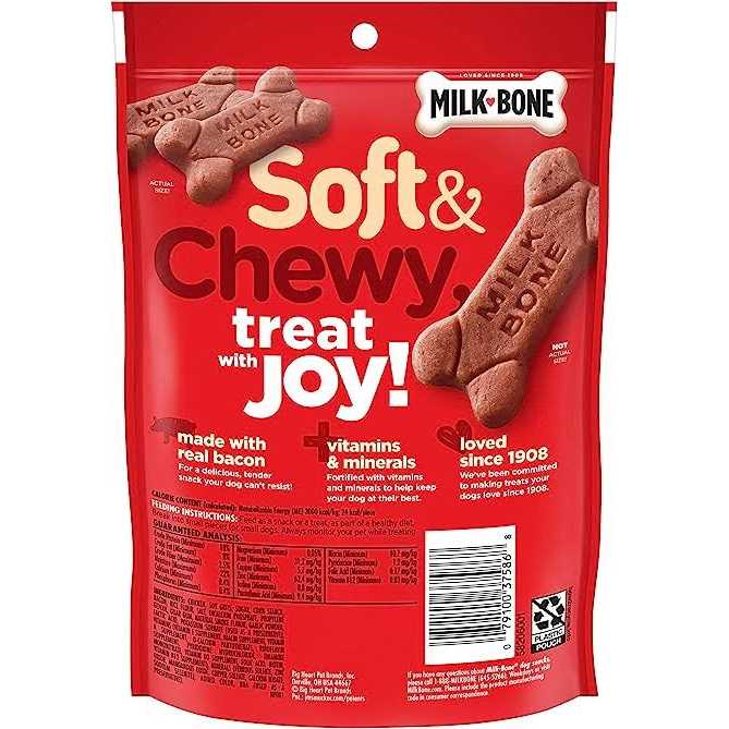 Milk Bone Soft Chewy Bacon Dog - Healthber