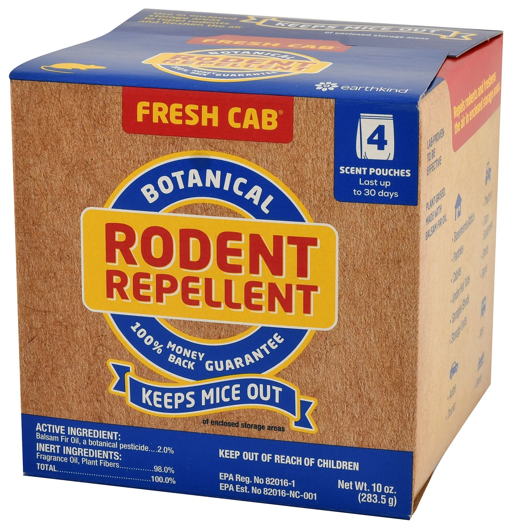 Fresh Cab Rodent Repellent, 10 oz box - Healthber