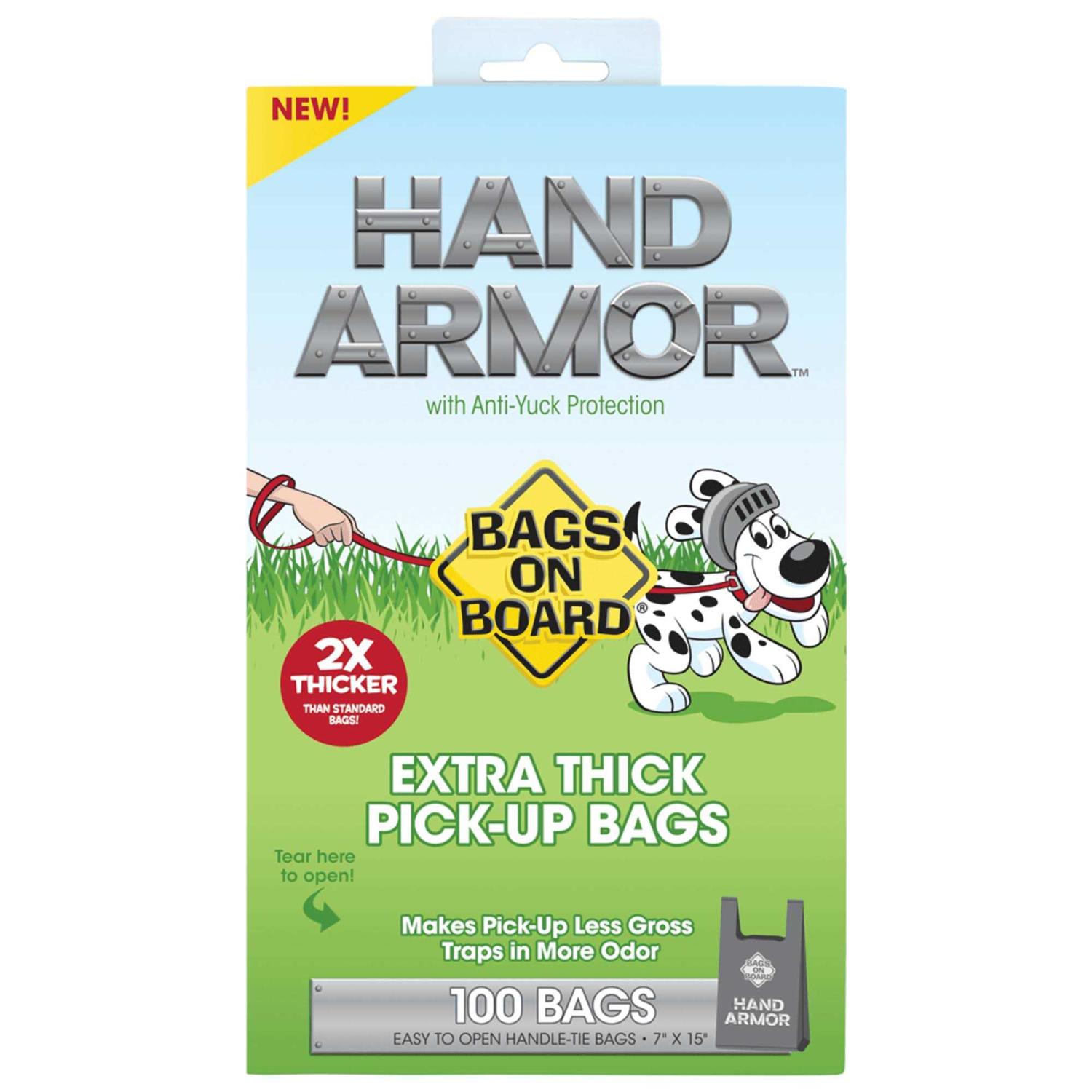 Bags on Board Hand Armor Extra Thick Pick-Up Bags - Healthber