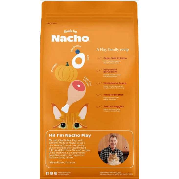 Made by Nacho Bone Broth Infused Cage-Free Chicken & Pumpkin Recipe Dry Cat Food - Healthber