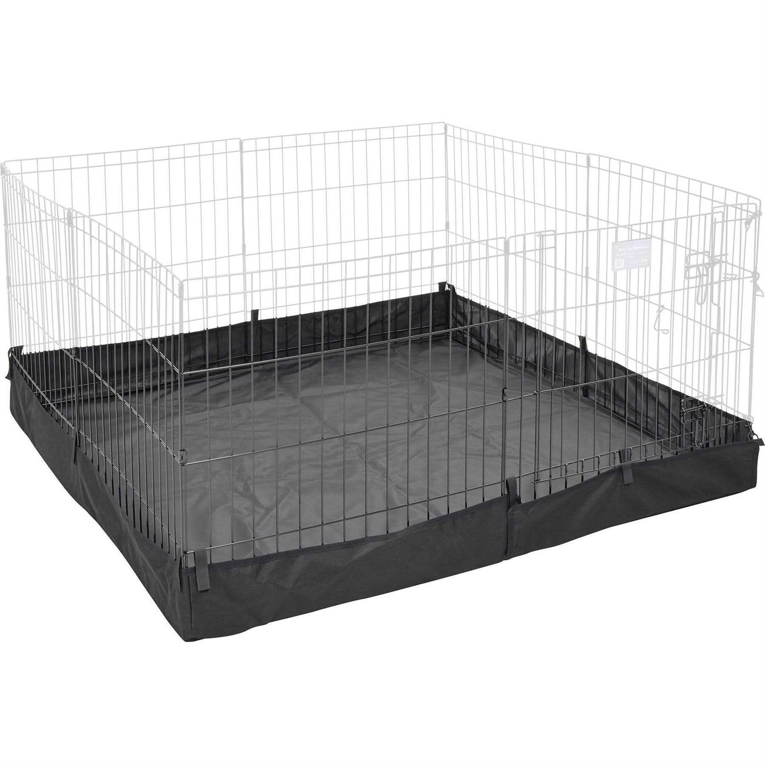 MidWest Homes For Pets Square Exercise Pen Solid Fabric Bottom 540-SQB - Healthber