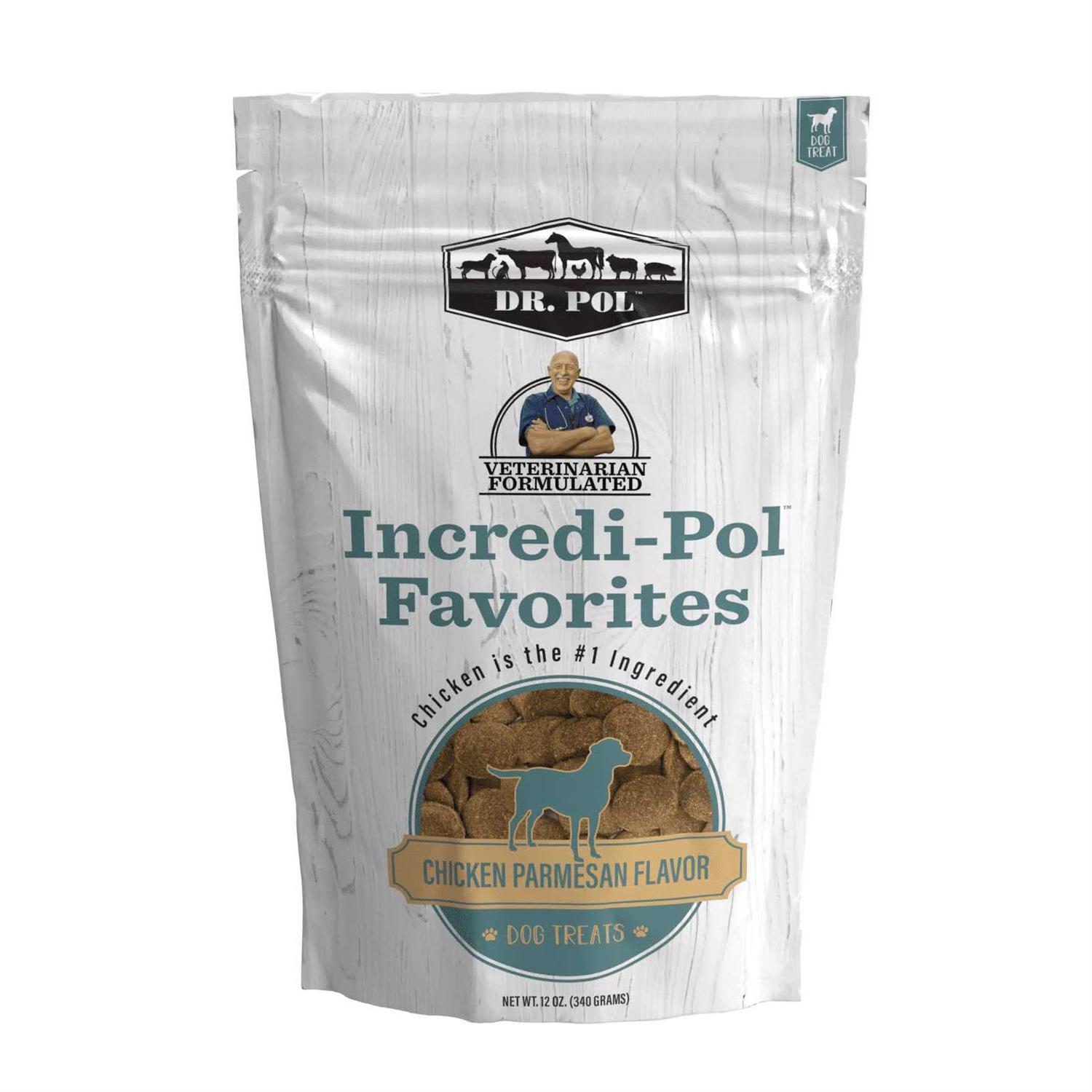 Dr. Pol Incredi-Pol Favorites Parmesan Chicken Flavor Crunchy Dog Treats - Healthber