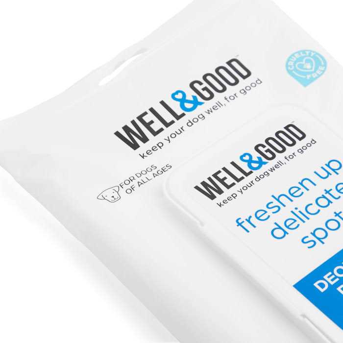 Well & Good Deodorizing Paw and Bum Wipes - Healthber