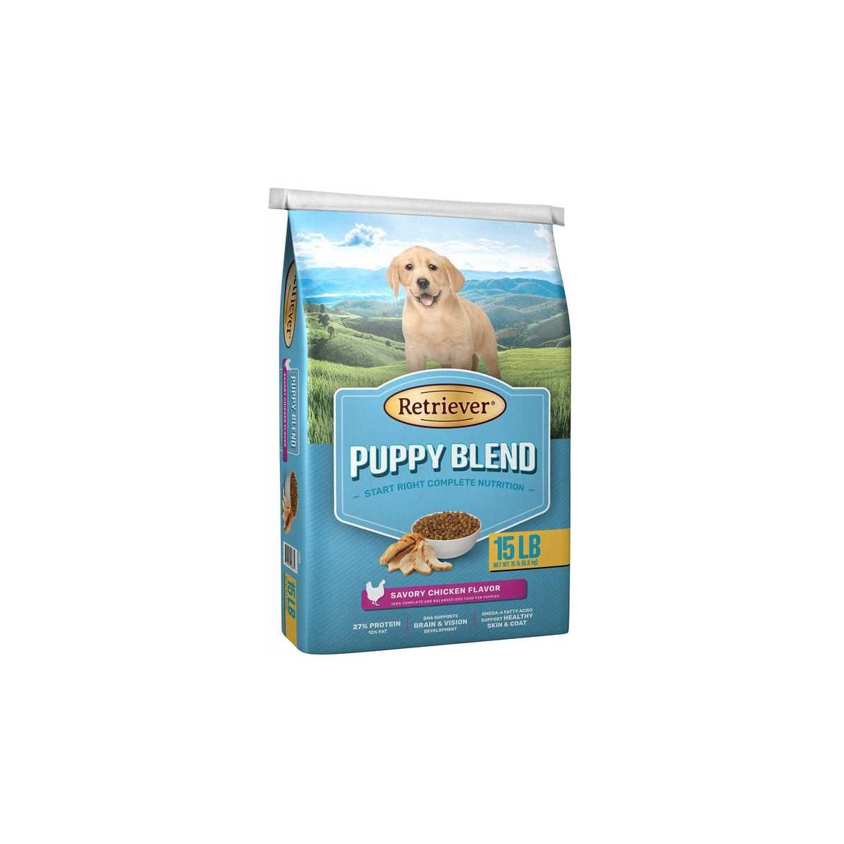Retriever Puppy Blend Savory Chicken Flavor Dry Dog Food - Healthber