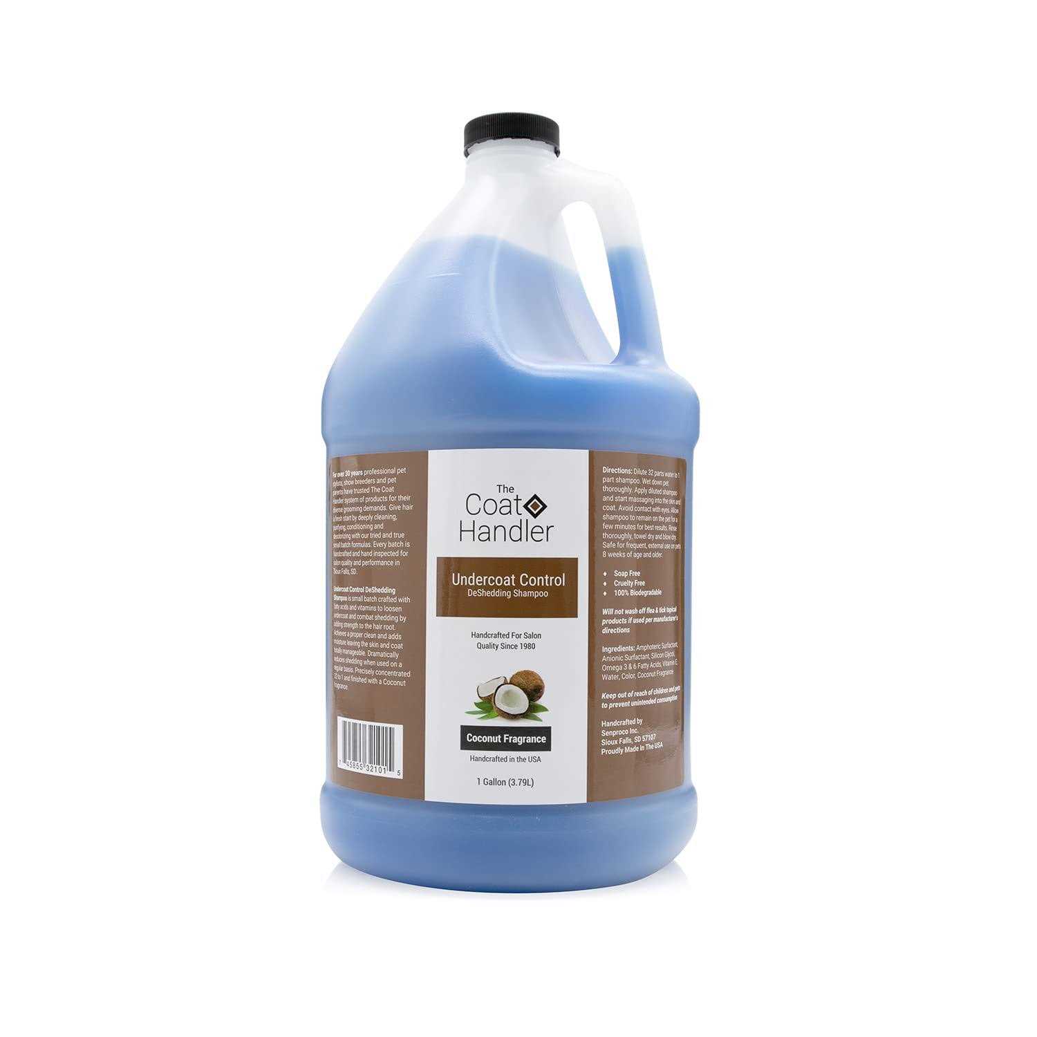 The Coat Handler Undercoat Control deShedding Dog Shampoo 1 Gallon - Healthber