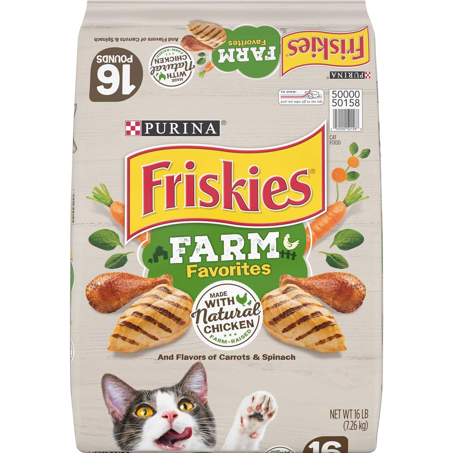 Purina Friskies Dry Cat Food Farm Favorites with Chicken - Healthber