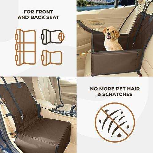 Wuglo Extra Stable Dog car Seat Robust car Dog Seat or Puppy car Seat for Small to Medium-Sized Dogs - Healthber
