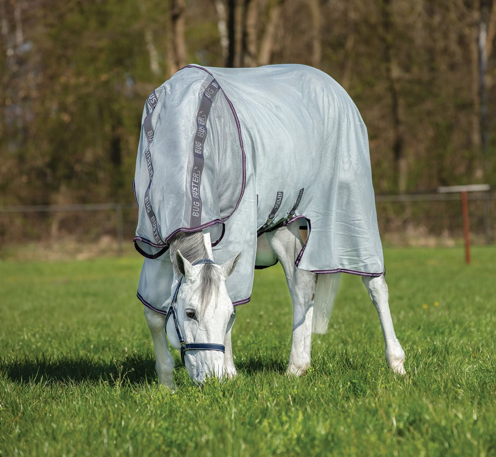 Amigo Bug Buster Vamoose with No-Fly Zone Horse Fly Sheet - Healthber