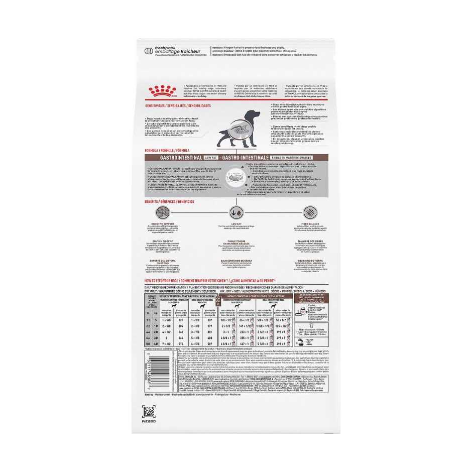 Royal Canin Veterinary Diet Canine Gastrointestinal Low Fat Dry Dog Food - Healthber