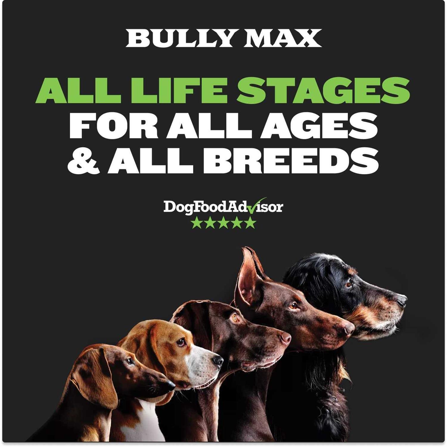 Bully Max 25/11 High Protein & Low Fat Dog Food Chicken-Free Lamb Flavor - Healthber