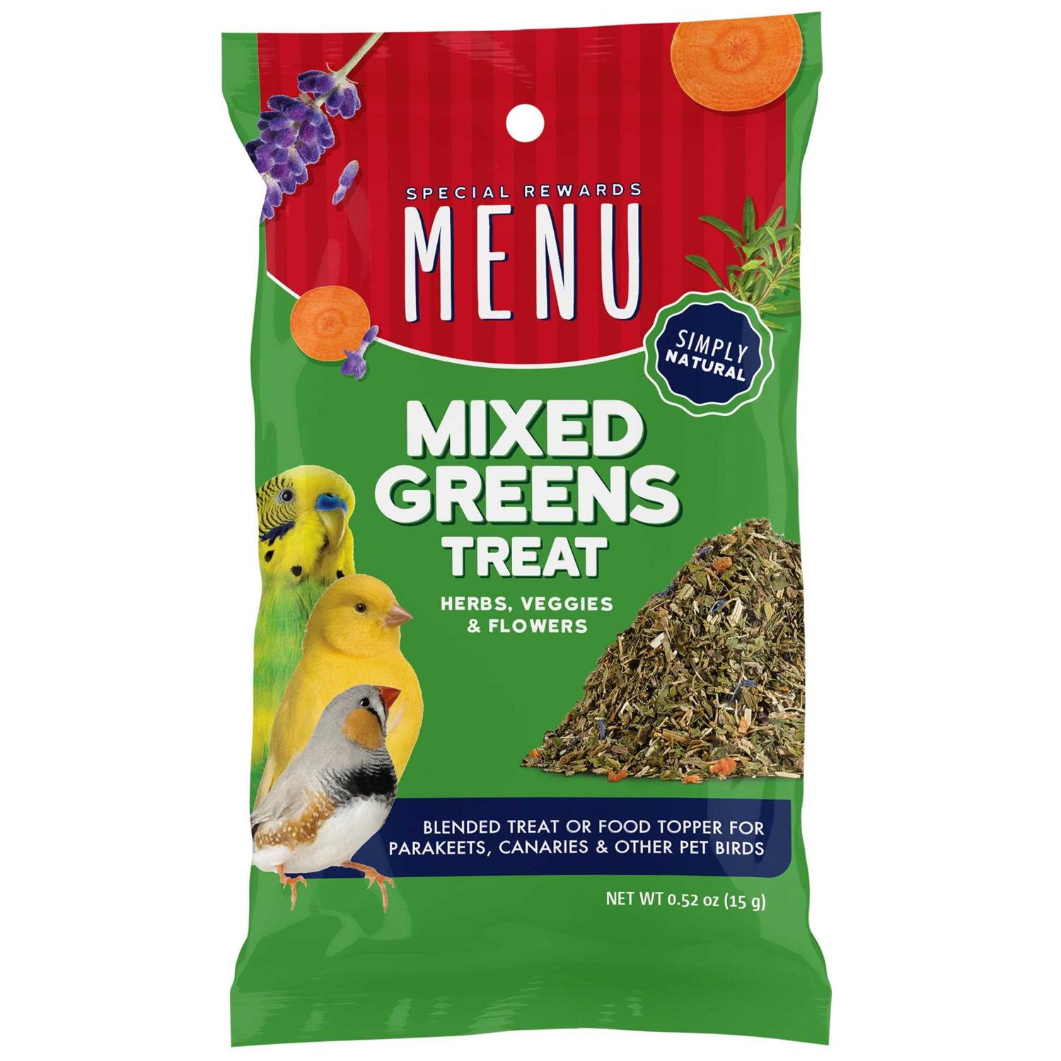 MENU Mixed Greens Bird Treat - Healthber