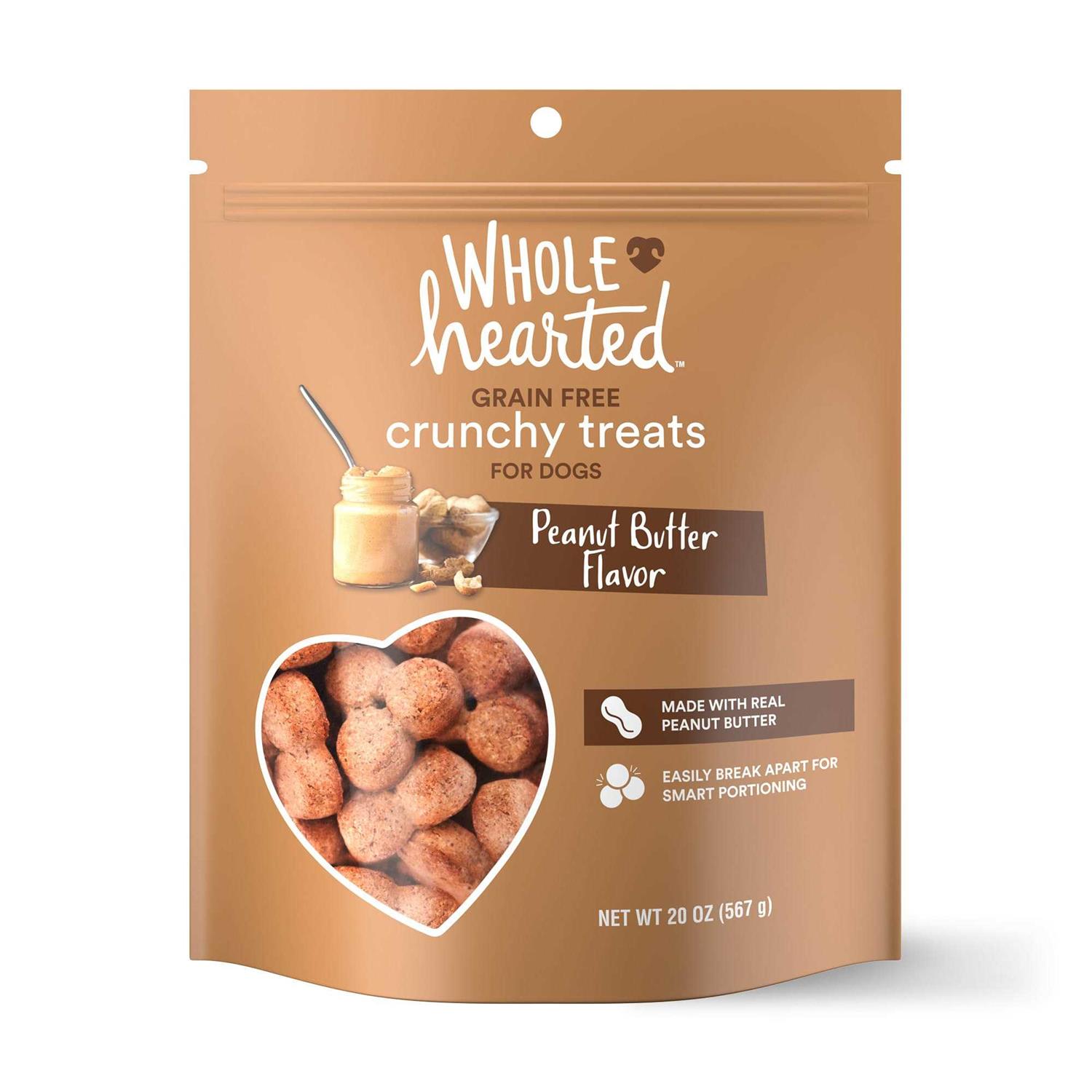 WholeHearted Grain Free Peanut Butter Dog Treats - Healthber