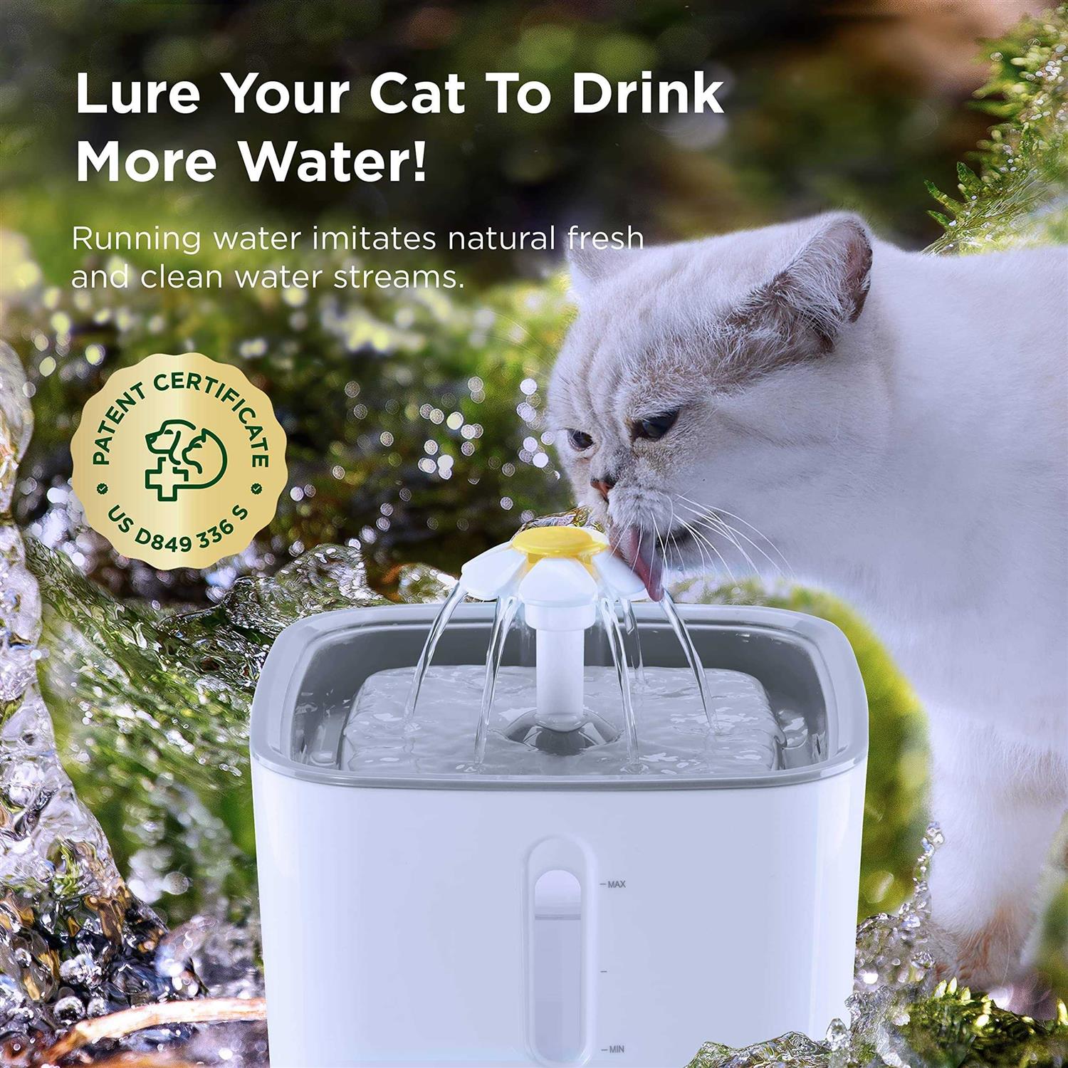 Ciays Cat Water Fountain Automatic Pet Water Fountain - Healthber