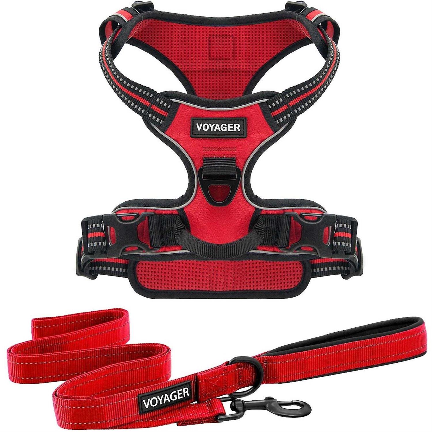 Voyager Dual Attachment No-Pull Adjustable Dog Harness - Healthber