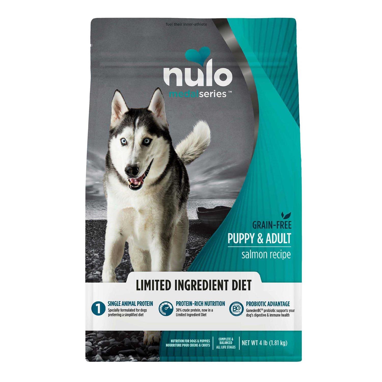 Nulo MedalSeries Grain Free Limited Ingredient Puppy & Adult Salmon Dog Food - Healthber