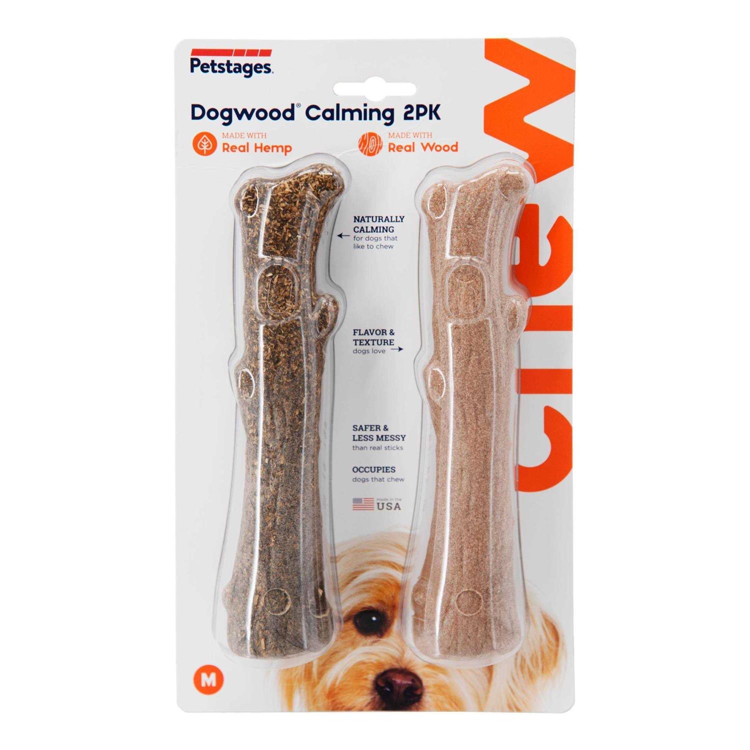 Petstages Medium Dogwood Calming Dog Chew Toy - Healthber