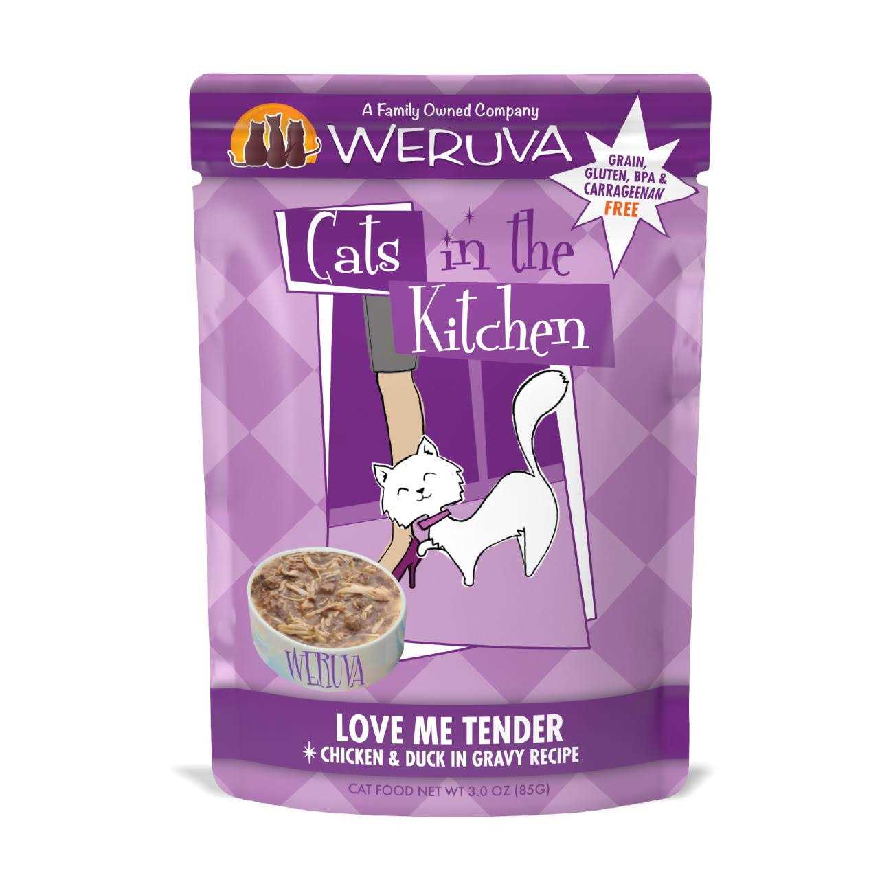 Weruva Cats in The Kitchen Love Me Tender Pouches Wet Cat Food - Healthber