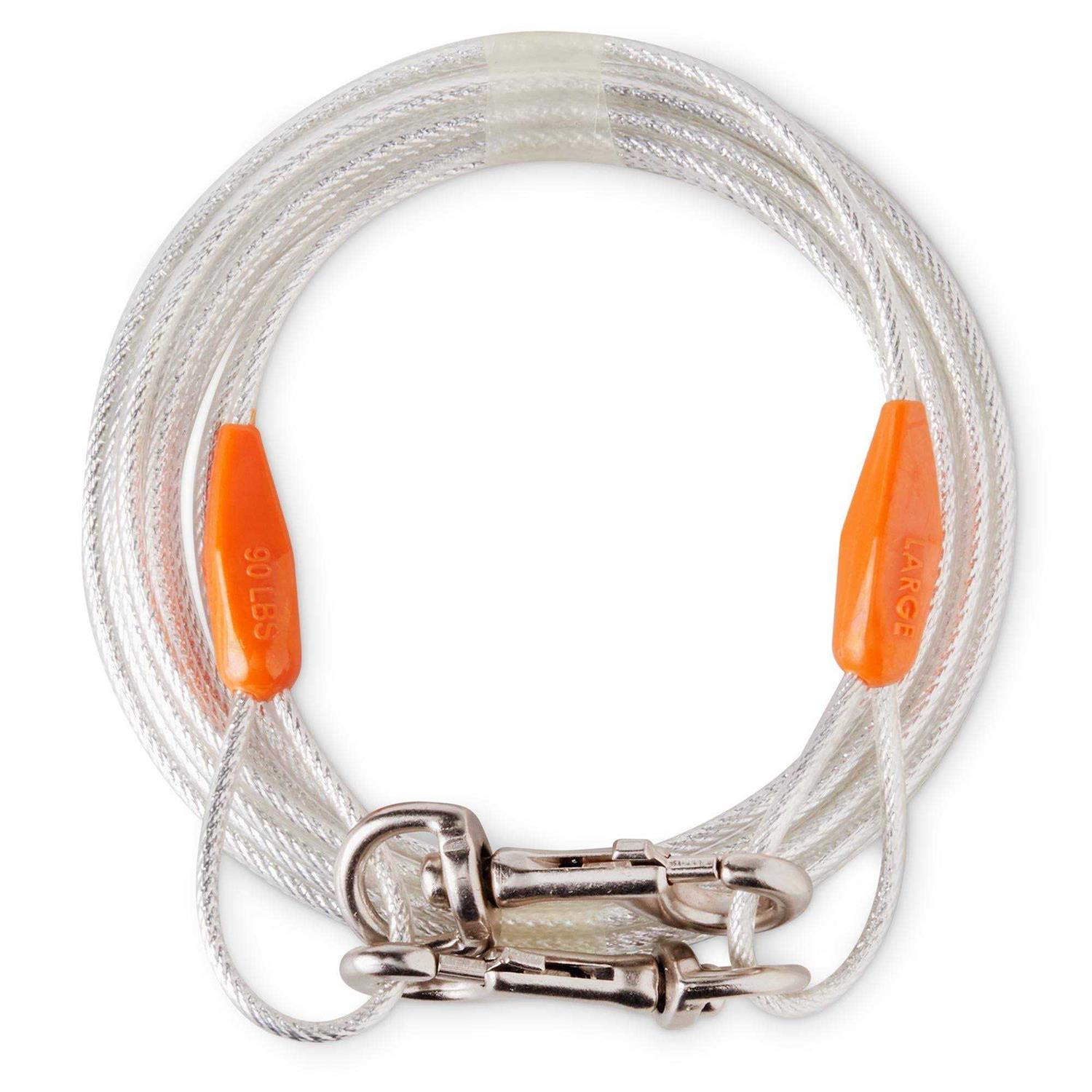 Vibrant Life Reflective Vinyl-Covered Tie-Out for Dogs - Healthber